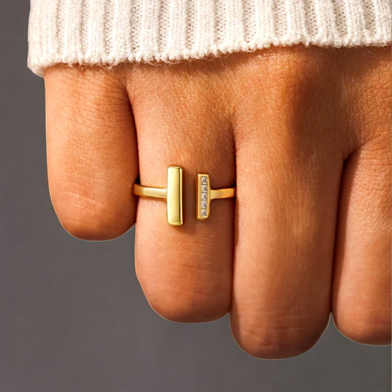 Gold Thick & Thin Ring