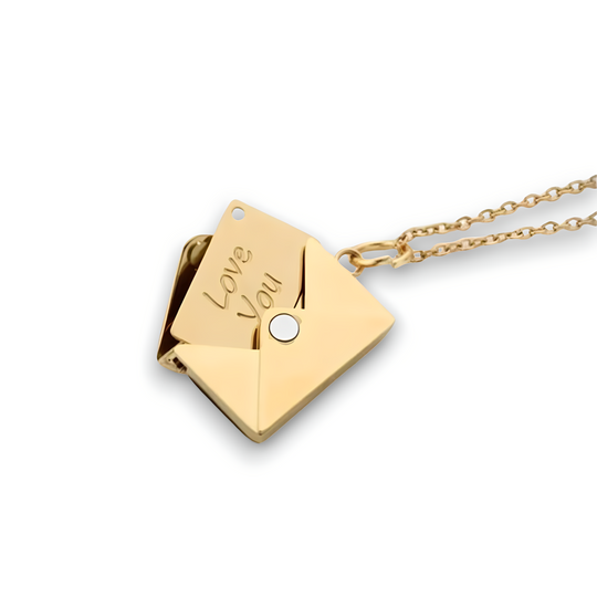 The ‘I Love You’ Envelope Necklace - LOVINGEMS