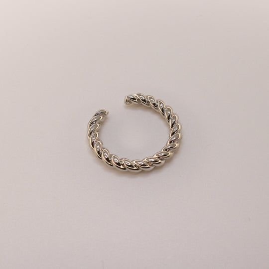 Silver braided elegance ring - LOVINGEMS