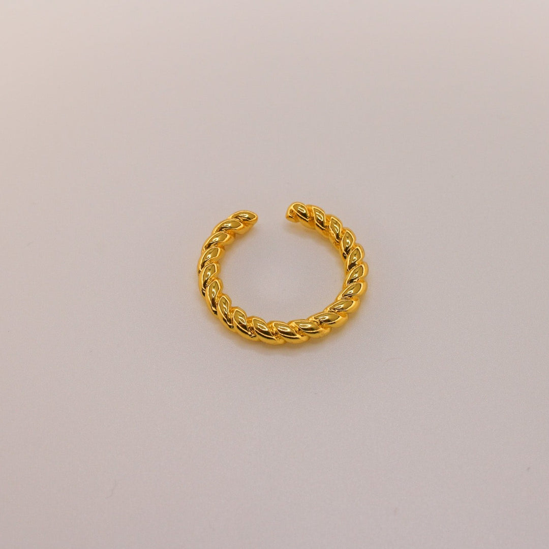 Gold braided elegance ring - LOVINGEMS