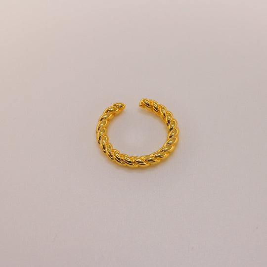 Gold braided elegance ring - LOVINGEMS