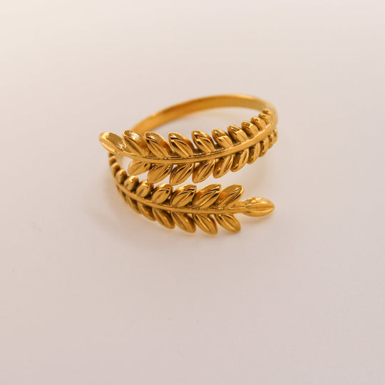 Gold nature's canopy ring - LOVINGEMS